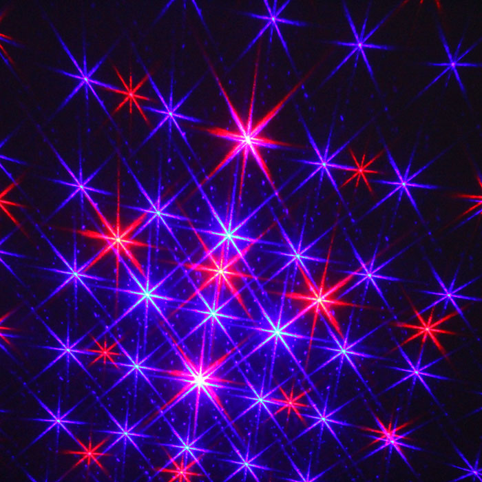 Vioce Control Red Blue Laer Stage Lights 12 Patterns Mini Laser KTV Flash